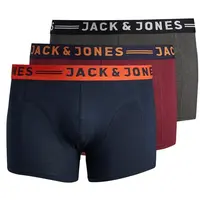 Jack & Jones 3-Pack heren boxershort  - Burgundy
