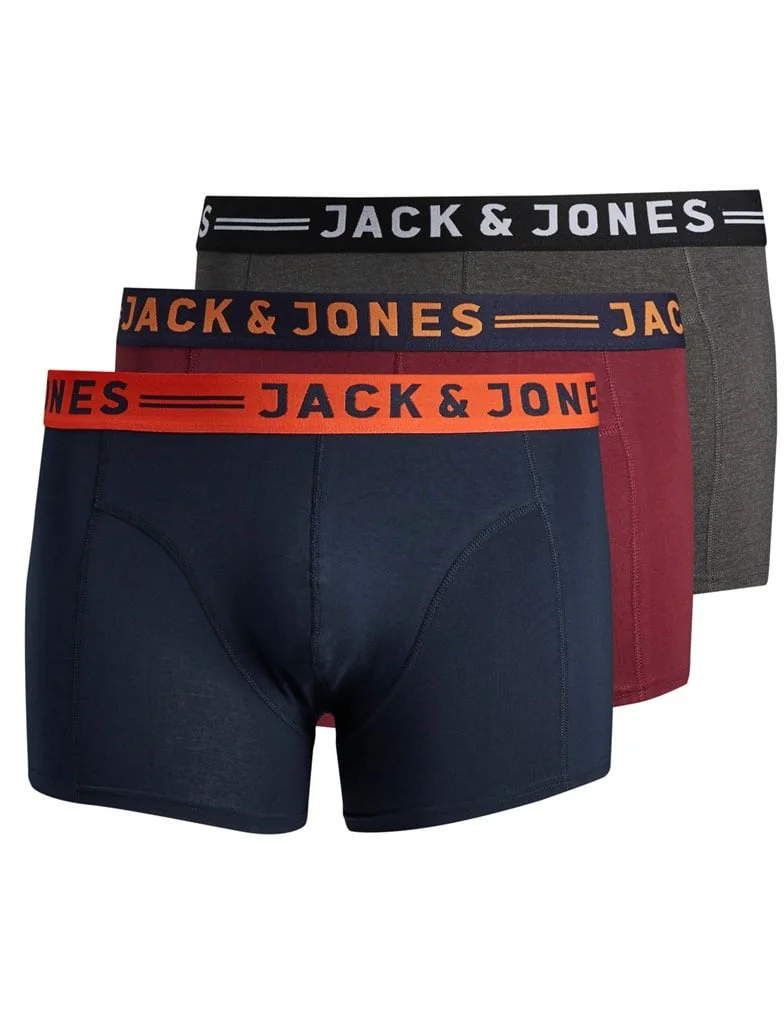 Jack & Jones 3-Pack heren boxershort - Grote maten heren ondergoed katoen