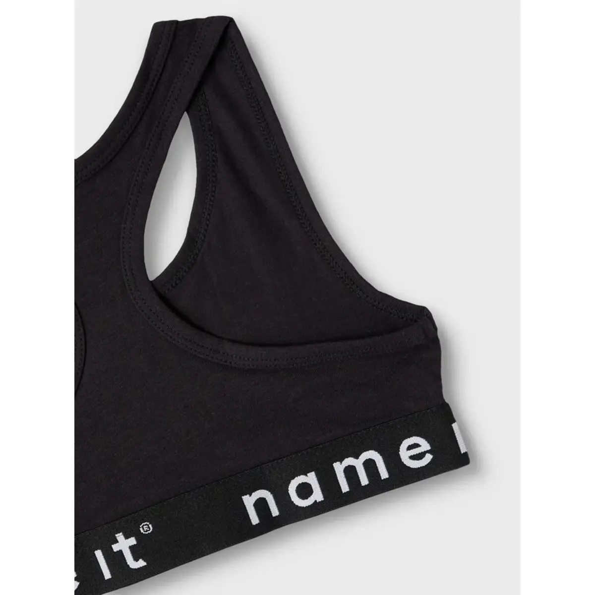 Name it 2-pak meisjes Topje - Zwart Solid - Meisjes katoenen bralette - BH Top Name it 2-pak meisjes Topje - Zwart Solid - Meisjes katoenen bralette - BH Top