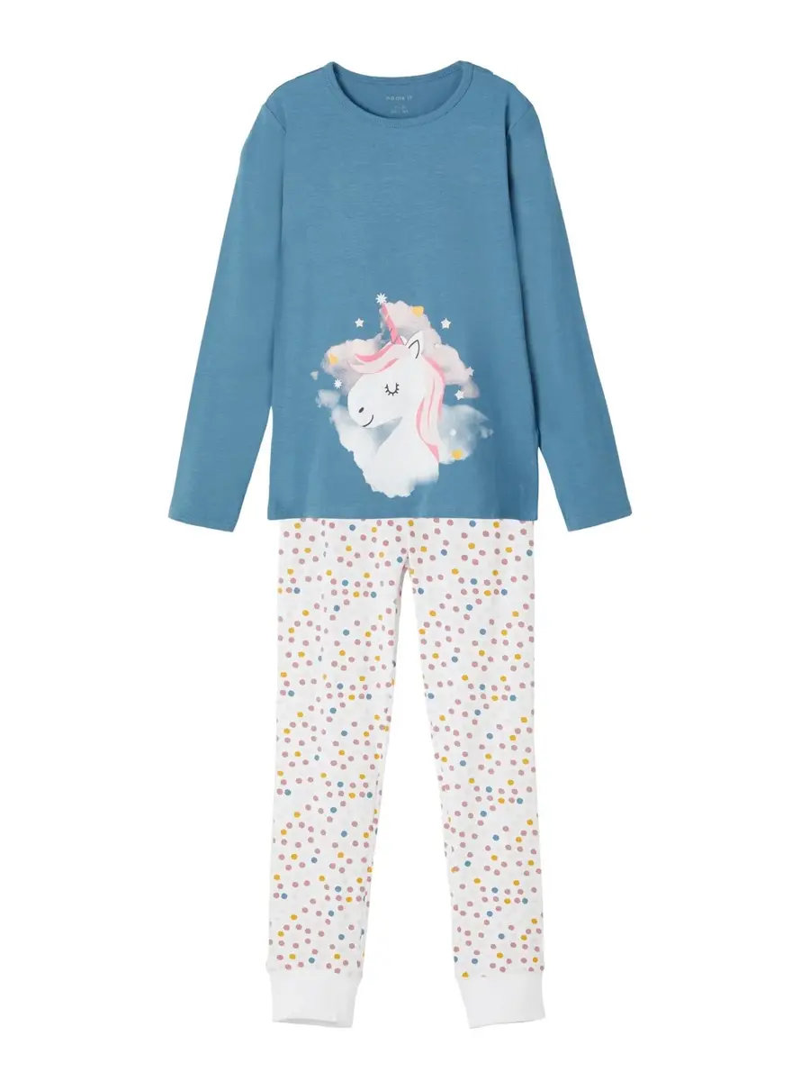 Name it meisjes pyjama - Unicorn - Meisjes nachtkleding katoen Name it meisjes pyjama - Unicorn - Meisjes nachtkleding katoen