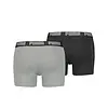 Puma Heren Boxershort 2-pak- Dark grey / Black