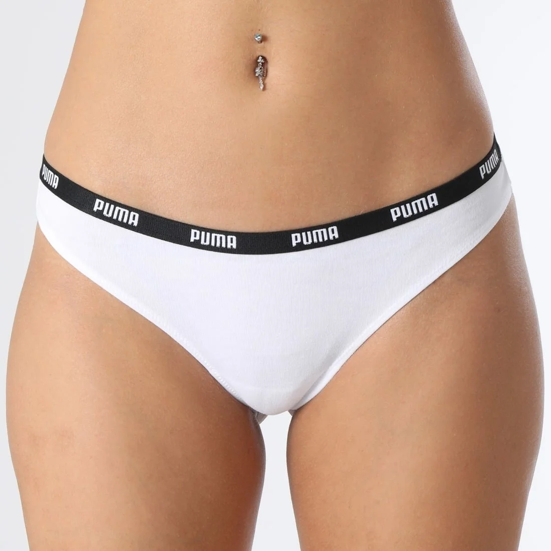 Puma 3-Pack dames strings - Katoen vrouwen strings Zwart - Wit - Combi