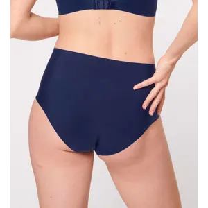 Sloggi dames Zero Feel Maxi slip - Naadloze dames taille slip - Hoge onderbroek met katoenen kruisje