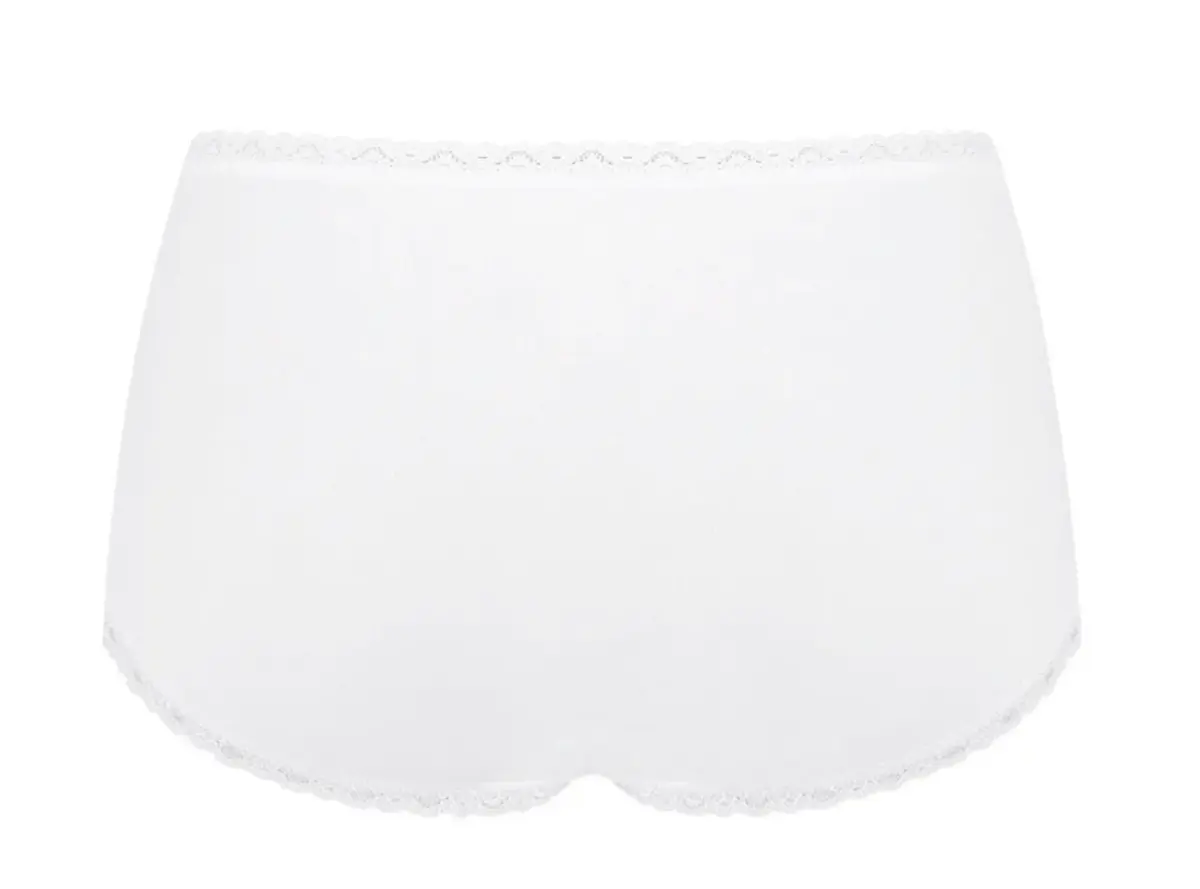 Sloggi dames 24/7 kanten midi heup slip  - Natural Katoen