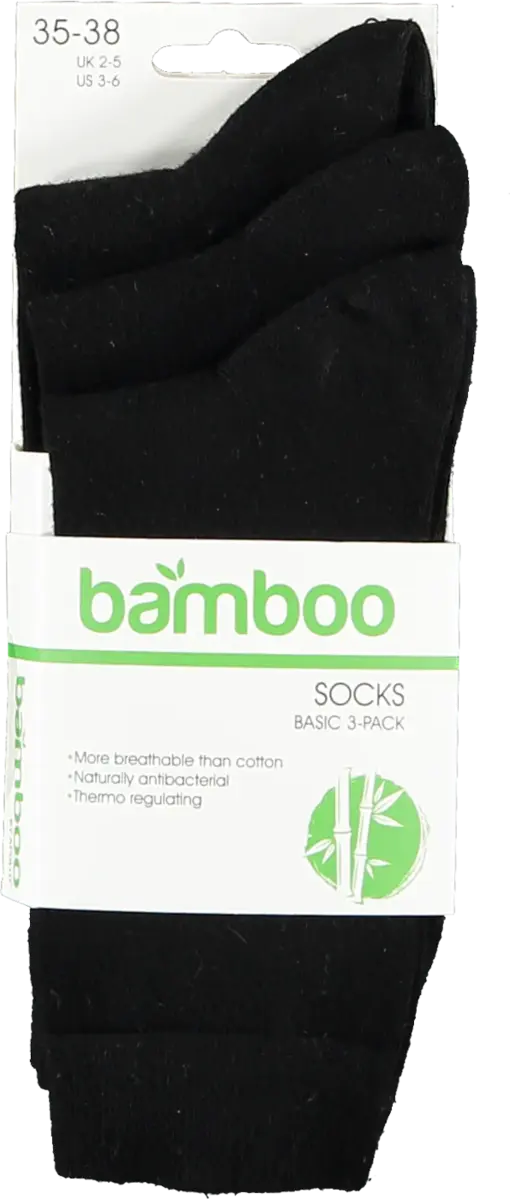 Apollo 3-paar Bamboe sokken - Hoge sokken voor dames en heren