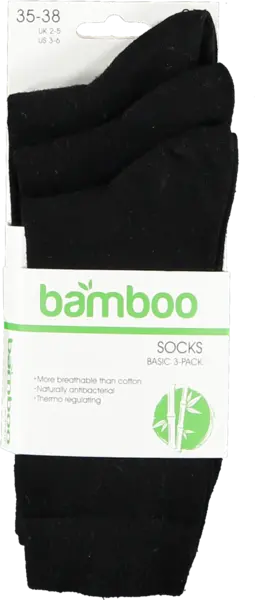 Apollo 3-paar Bamboe sokken - Hoge sokken voor dames en heren