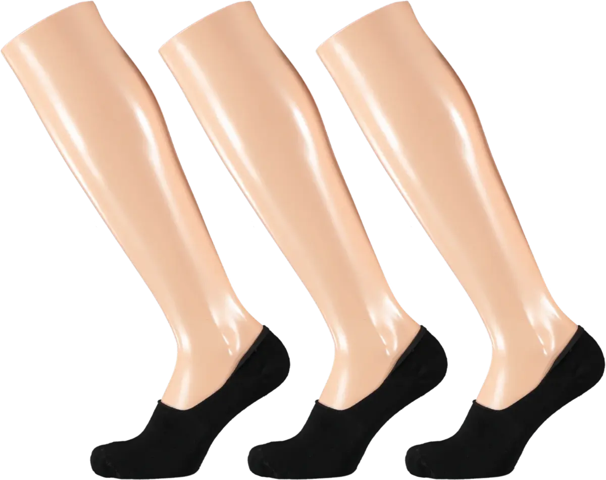 Apollo 3-paar No Show lage sneaker sokken - Footies kousenvoetjes