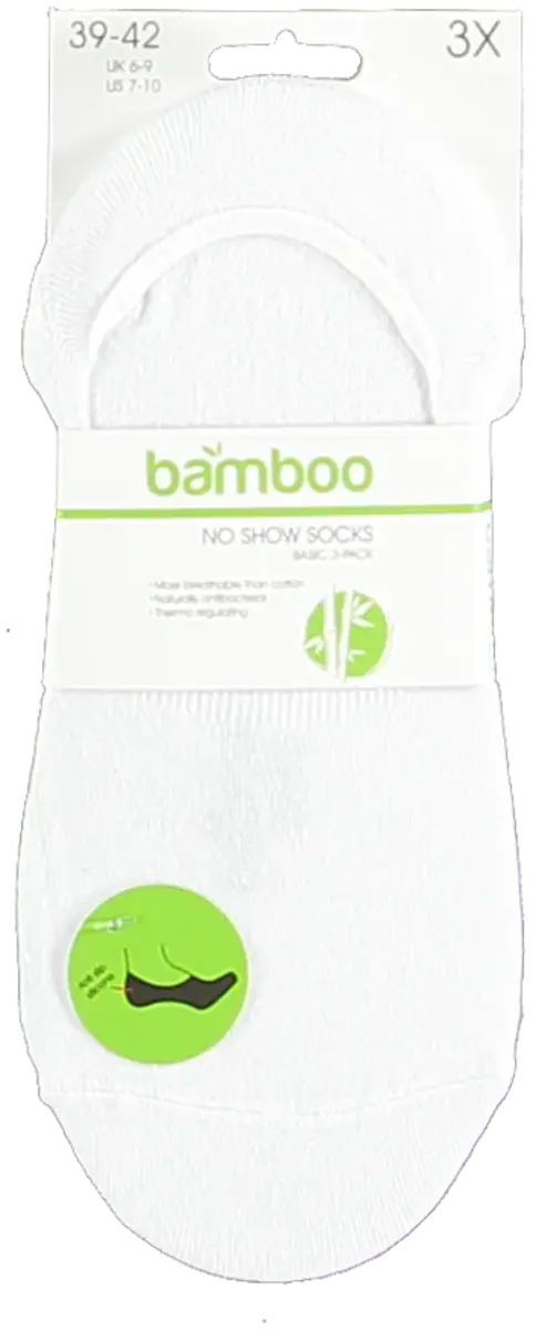 Apollo 3-paar No Show lage sneaker sokken - Footies kousenvoetjes