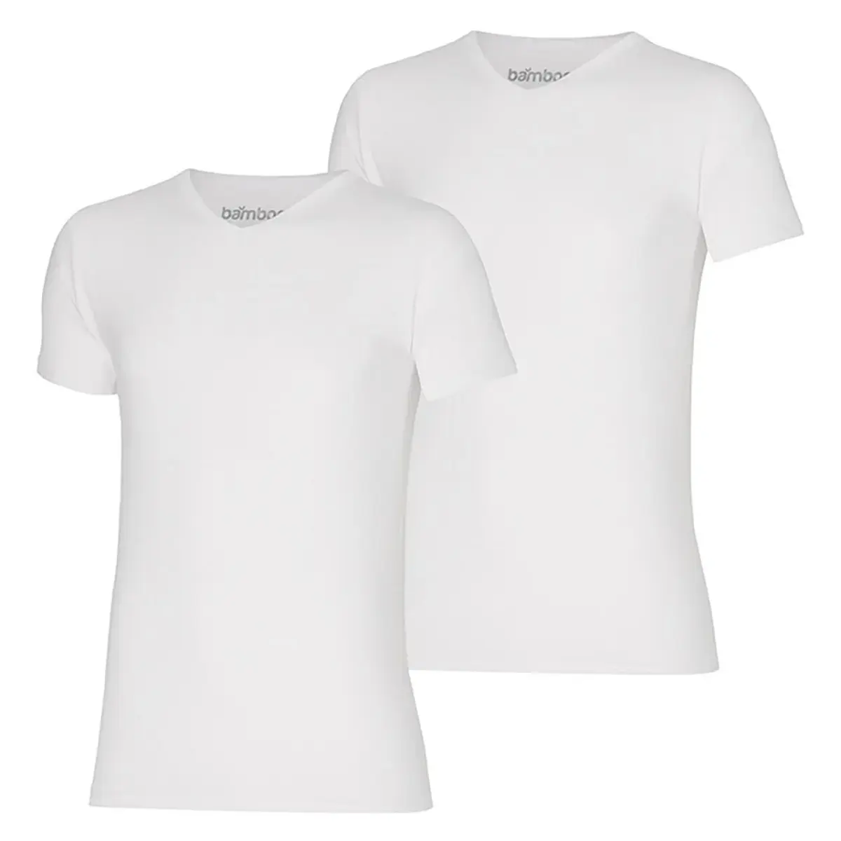 Apollo 2-pack heren T-shirts - Bamboe V-hals - Mannen ondershirt korte mouwen