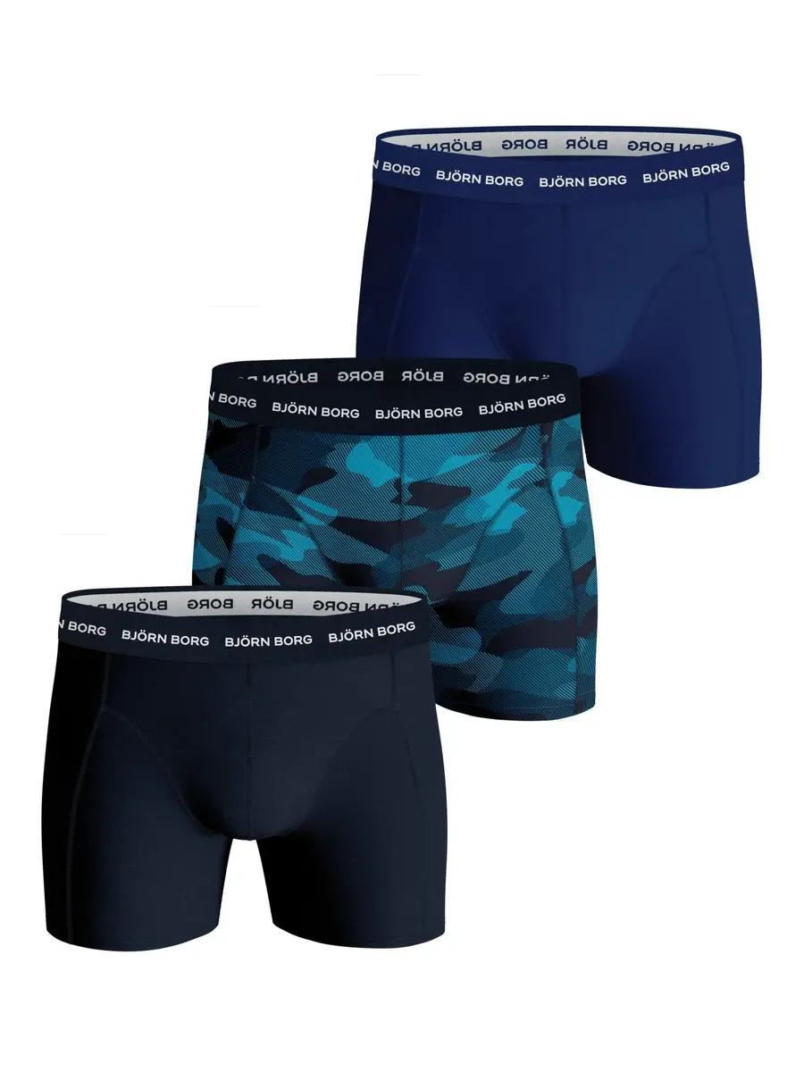 Bjorn Borg 3-pack heren boxershort Total Eclipse - Multipack heren onderbroeken