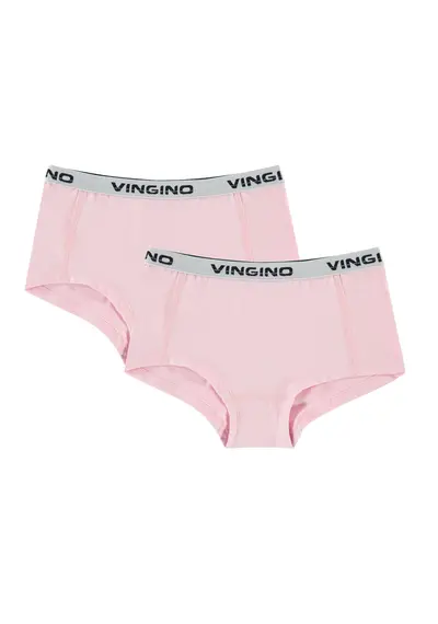 Vingino 2-Pack meisjes boxershorts 72301 - Roze Vingino 2-Pack meisjes boxershorts 72301 - Roze