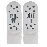 Homesocks Antislip sokken met ABS Love It met antislip ecru Homesocks Antislip sokken met ABS Love It met antislip ecru