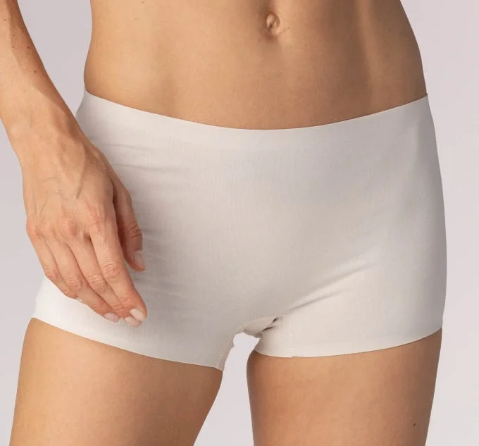 Mey Natural dames boxershort - Onzichtbaar - Naadloze dames onderbroek katoen - Schijnt niet door