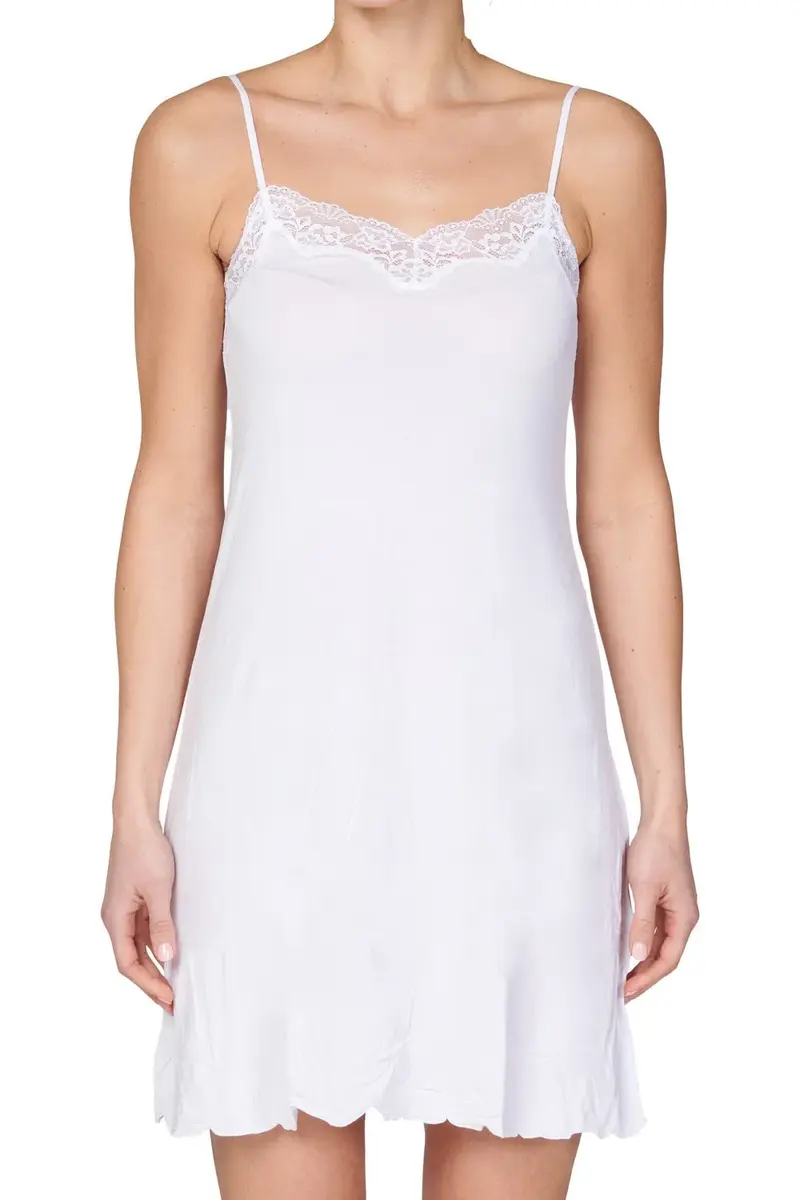 Nina von C onderjurk / Slipdress Kant 90CM Modal - Gladde neglige - Antistatisch