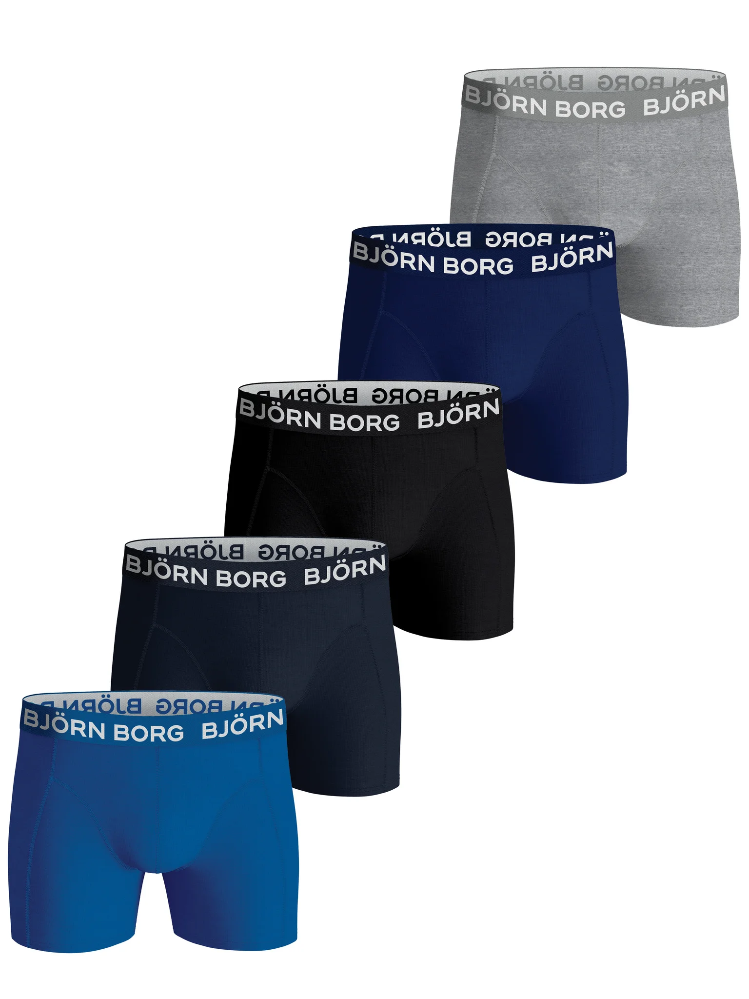 Bjorn Borg boxers 5-Pack jongens boxershorts - Solid - kinder onderbroeken katoen