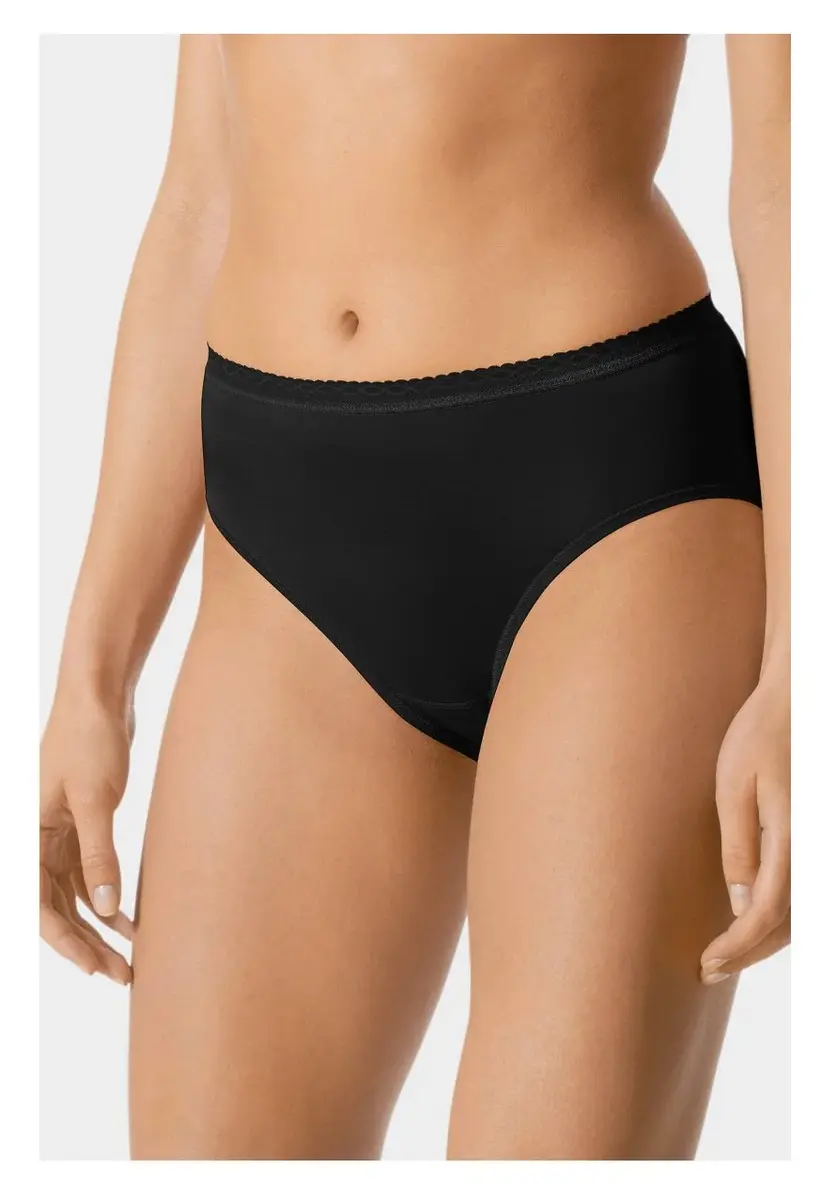 Mey Lights dames heup slip - Elastisch katoenen dames onderbroek -Midi slip Katoenen kruisje