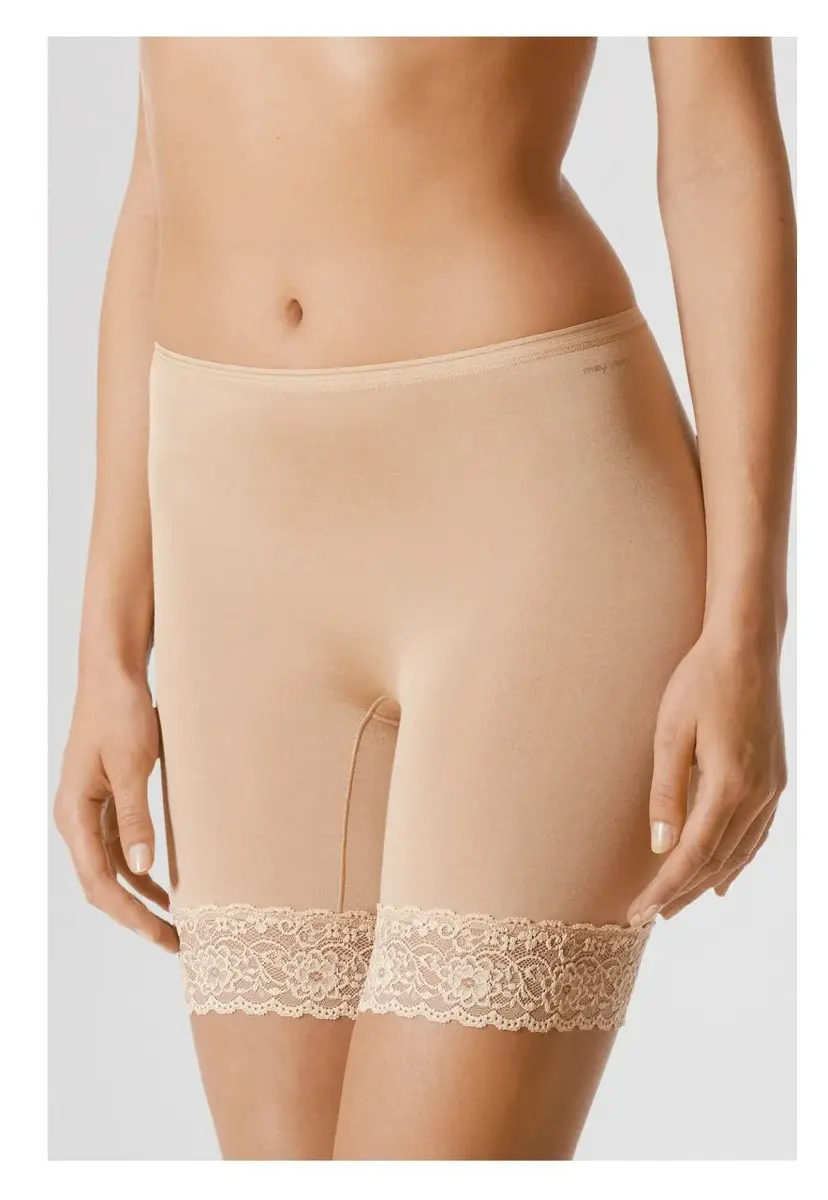 Mey dames boxershort lange pijpjes Lights Basics - Kanten onderbroek lange pijpjes - Broekje voor onder jurk