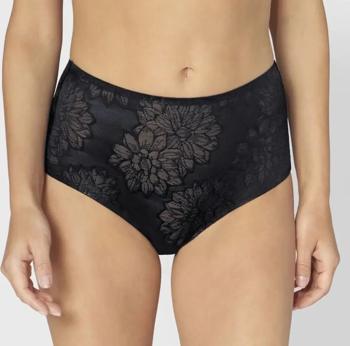 Triumph Fit Smart Maxi Slip Zwart - Vrouwen taille onderbroek - Kanten slip