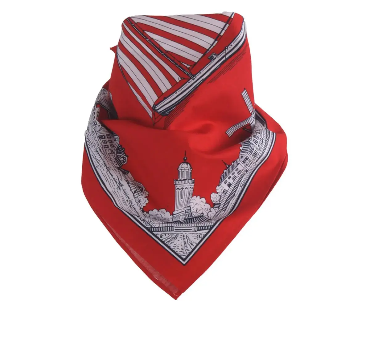 Bandana Rood Oud Nederland 54x54 CM - Katoenen bandana