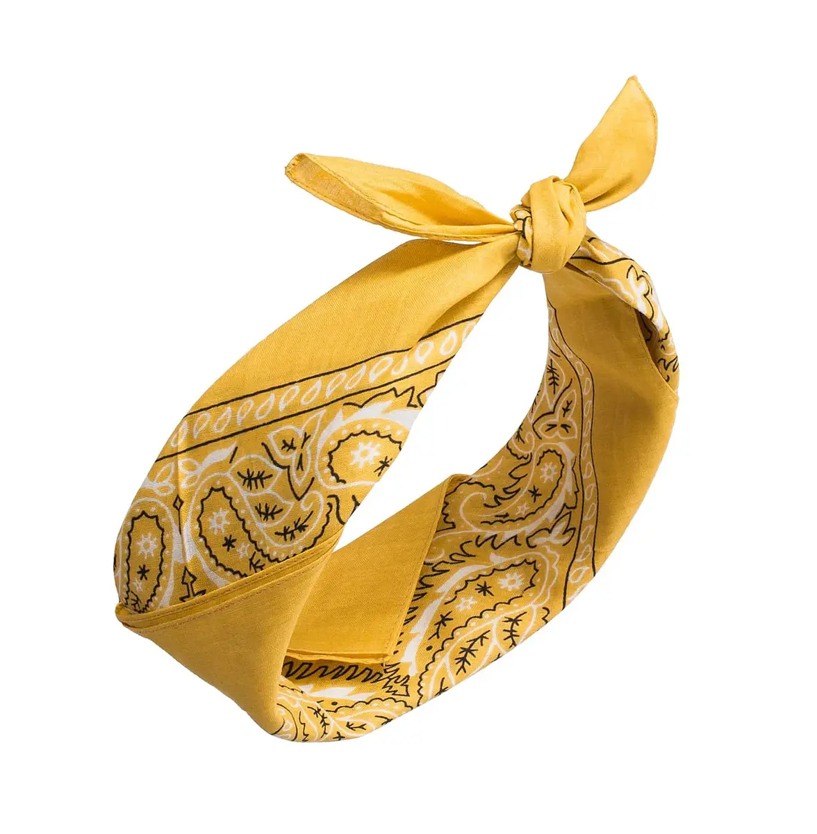 Bandana Rain Drop Geel 54 x 54 cm - Stoffen bandana