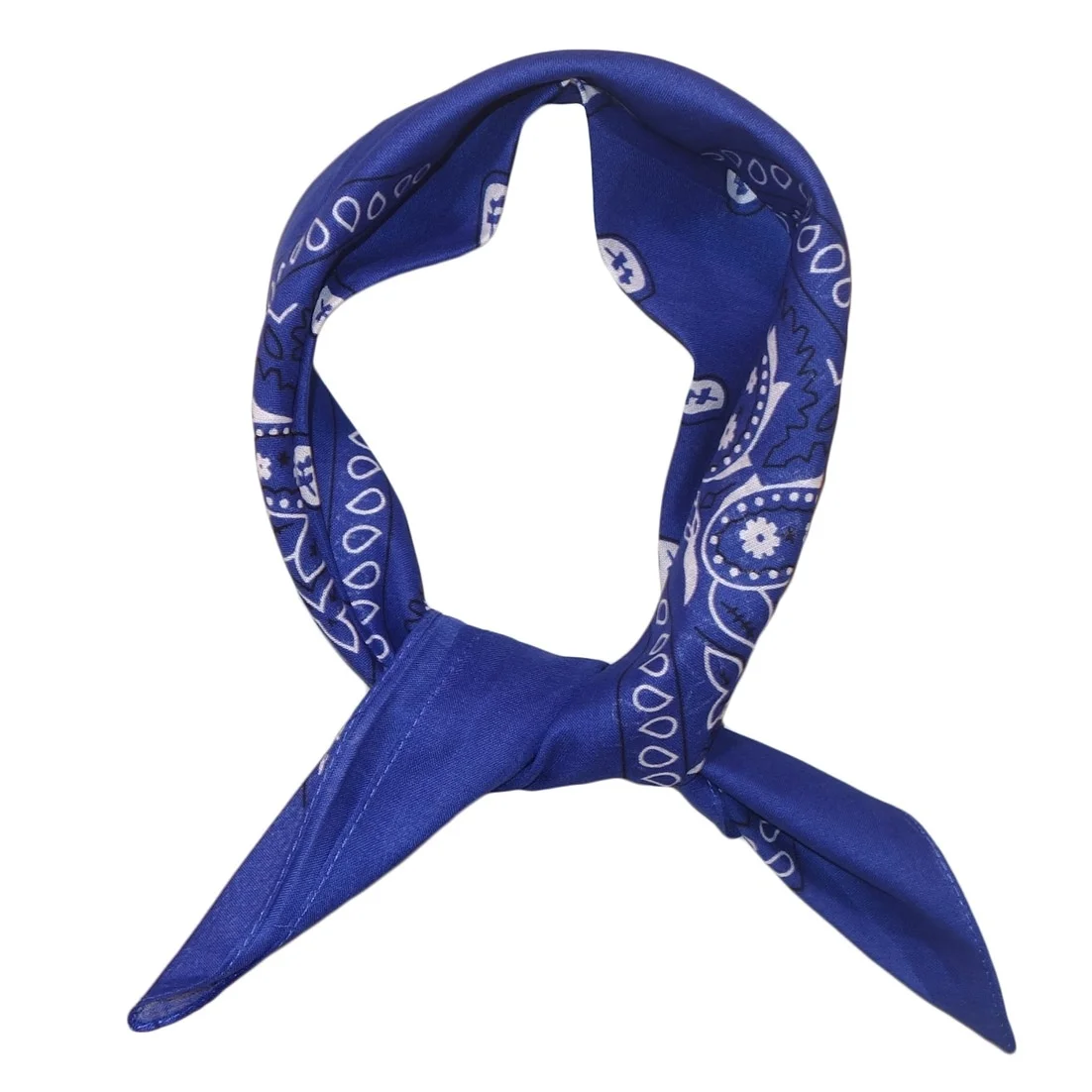 Bandana Rain Drop Kobaltblauw 54 x 54 cm - Katoenen bandana