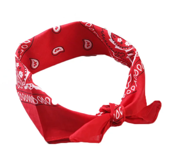 Bandana Rain Drop rood 54 x 54 cm - Katoenen bandana