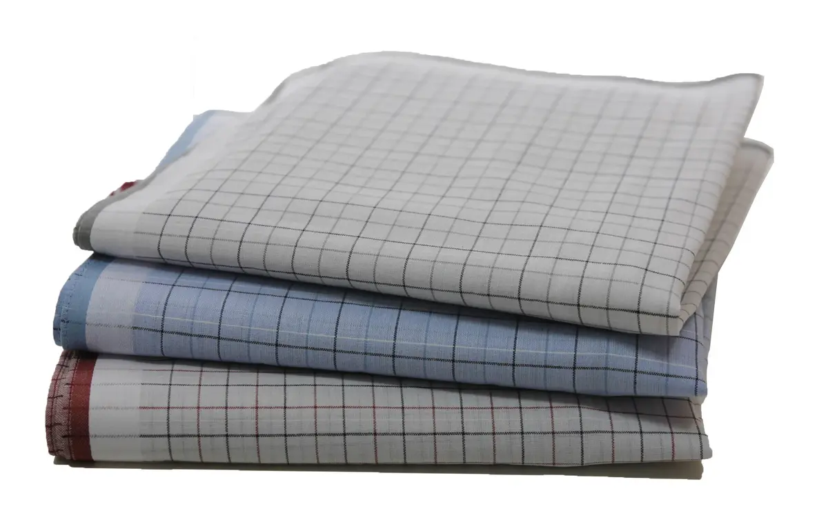 Swan 12 stuks - Heren zakdoeken Abel - Stoffen katoenen zakdoeken