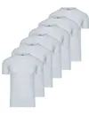 Beeren 6 stuks ondershirts/ Tshirts heren - Ronde hals - 100% Katoenen mannen T-shirt korte mouw - Witte t shirts heren