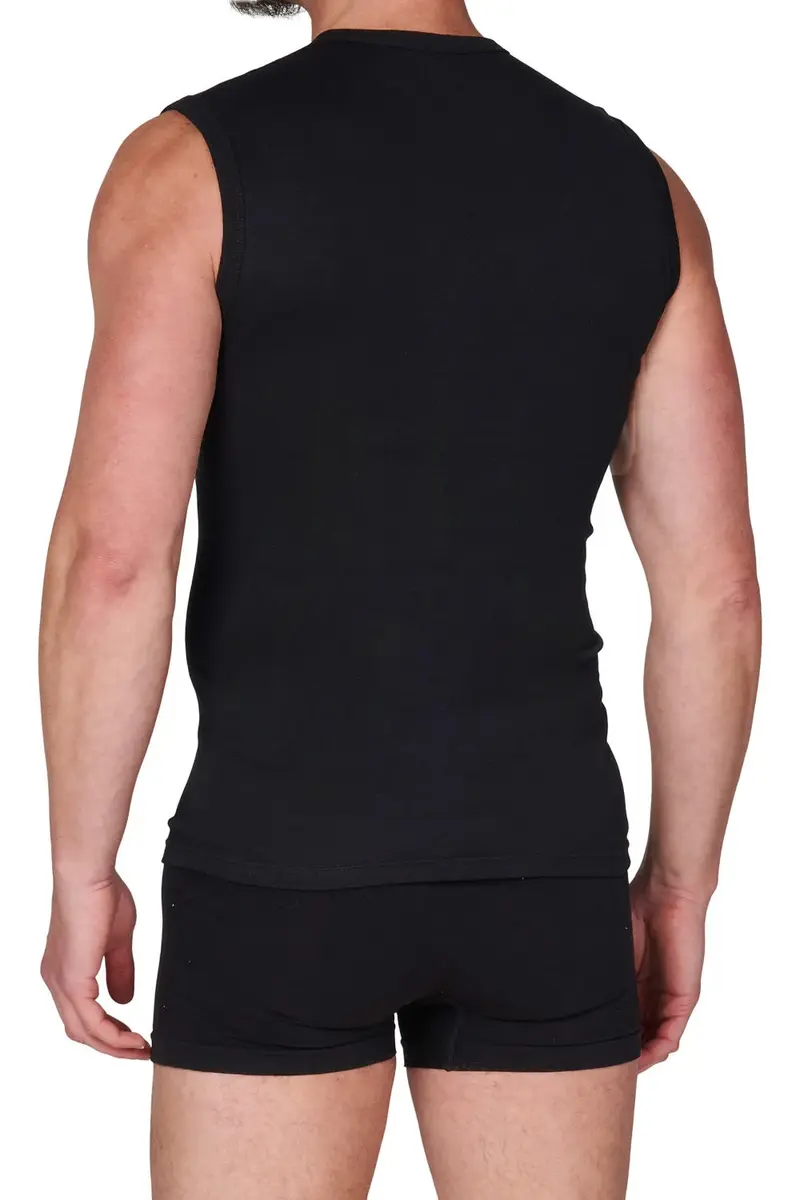 Beeren 6 stuks heren mouwloze shirts - 100% katoenen shirt zonder mouwen - Naadloos - Beeren ondergoed