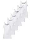 Beeren 6 Stuks katoenen heren hemden - Basic - Aansluitende katoenen onderhemd - Lang mannen singlet