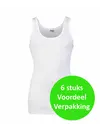 Beeren 6 Stuks katoenen heren hemden - Basic - Aansluitende katoenen onderhemd - Lang mannen singlet