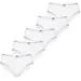 Racky dames 5-pack heup slips (Highleg mini) - Katoenen vrouwen onderbroek - Zachte stoffen band - Wit