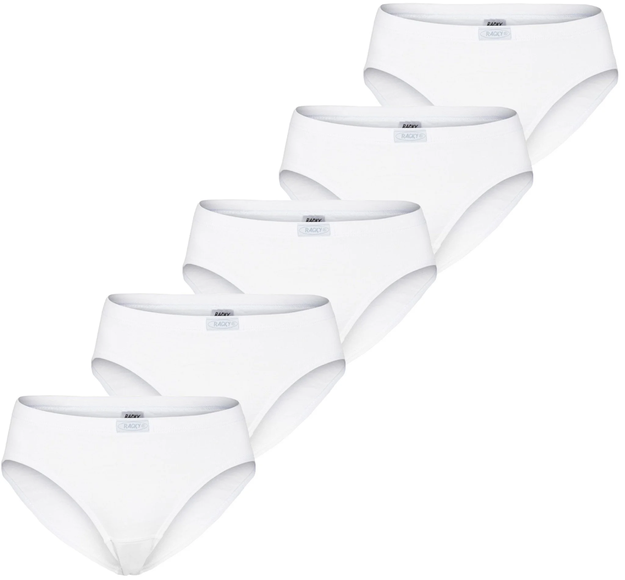Racky dames 5-pack heup slips (Highleg mini) - Katoenen vrouwen onderbroek - Zachte stoffen band