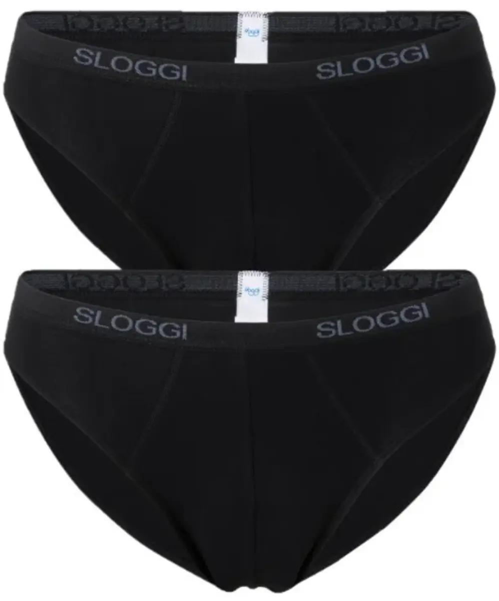 Sloggi 2-pack Basic Mini Heren slips - Lage heren slips - Heren onderbroek katoen Sloggi 2-pack Basic Mini Heren slips - Lage heren slips - Heren onderbroek katoen