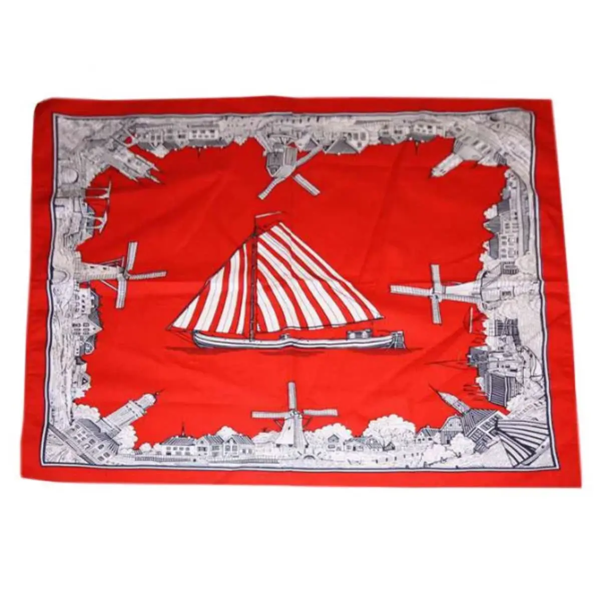Boeren zakdoek rood  Oud nederland 54 x 54 cm