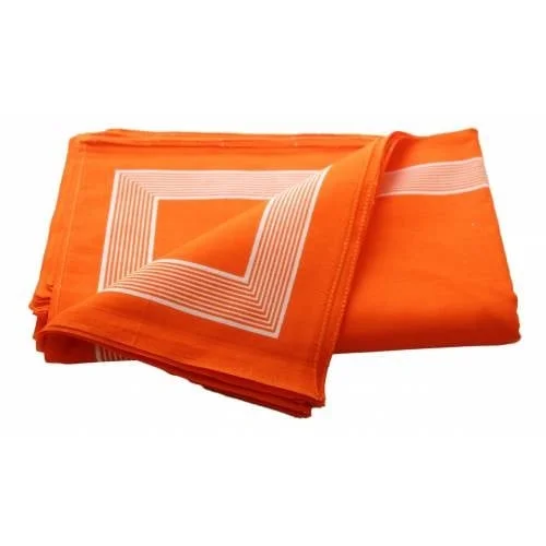 Boeren zakdoek Oranje uni 58 x 58 cm