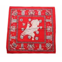 Boeren zakdoek rood Nederland 55 x 55 cm Boeren zakdoek rood Nederland 55 x 55 cm