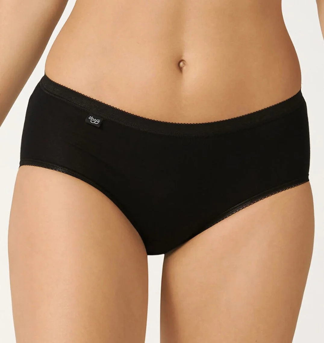 Sloggi 4-pack Basic Midi - dames heup slips (3+1 Gratis) - Heup slips vrouwen - katoenen Sloggi onderbroeken dames