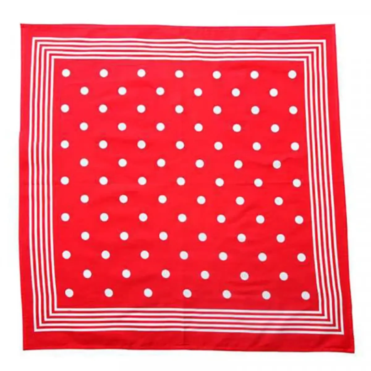 Boeren zakdoek rood stippel 55 x 55 cm