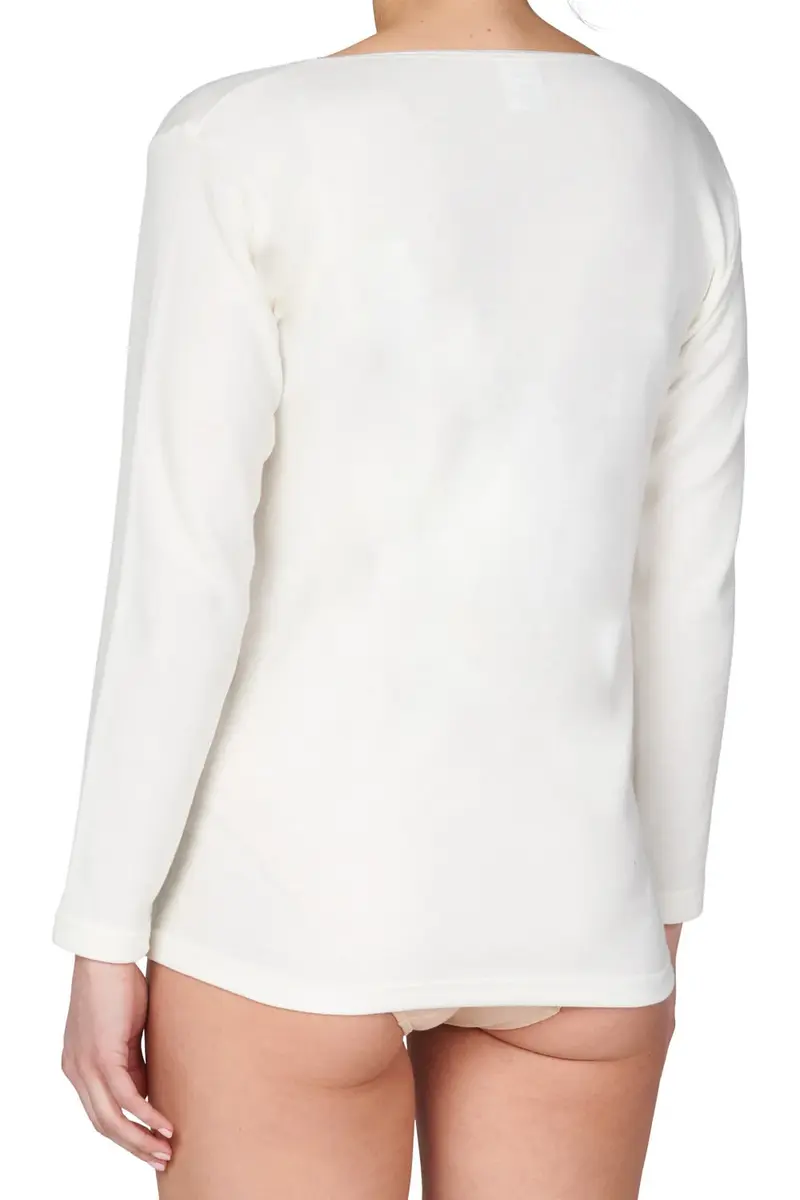 Entex thermo shirt lange mouw met kantje - wollen Thermo ondergoed dames - Thermo kleding dames Entex thermo shirt lange mouw met kantje - wollen Thermo ondergoed dames - Thermo kleding dames