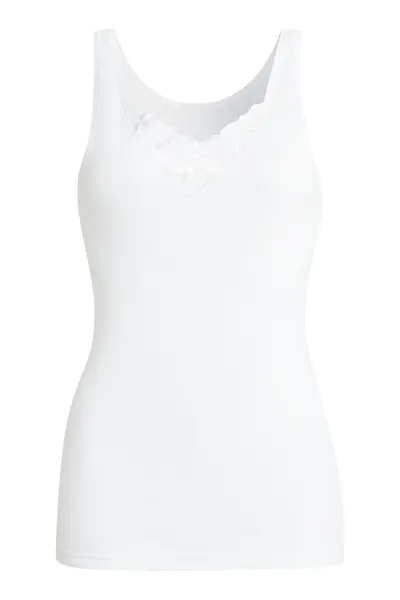 Conta kanten dames hemd katoen - 167 - Vrouwen singlet - 100% katoen - Naadloos Conta kanten dames hemd katoen - 167 - Vrouwen singlet - 100% katoen - Naadloos