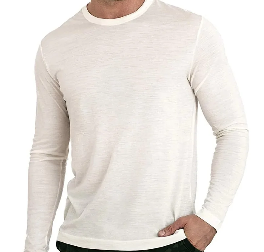 Beeren thermo heren shirt lange mouw - Viscose Thermisch ondergoed heren ronde hals