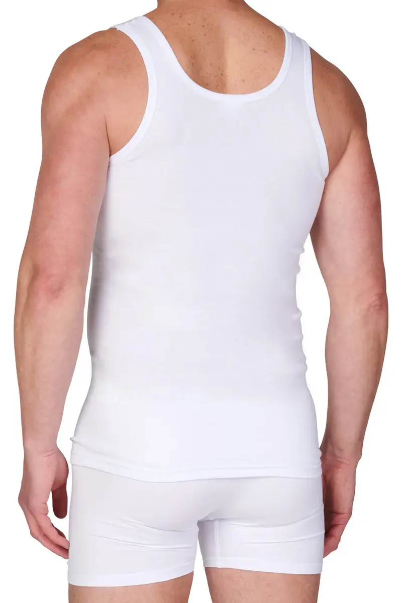 Beeren heren onderhemd 100% katoen - mannen singlet wit, M3000