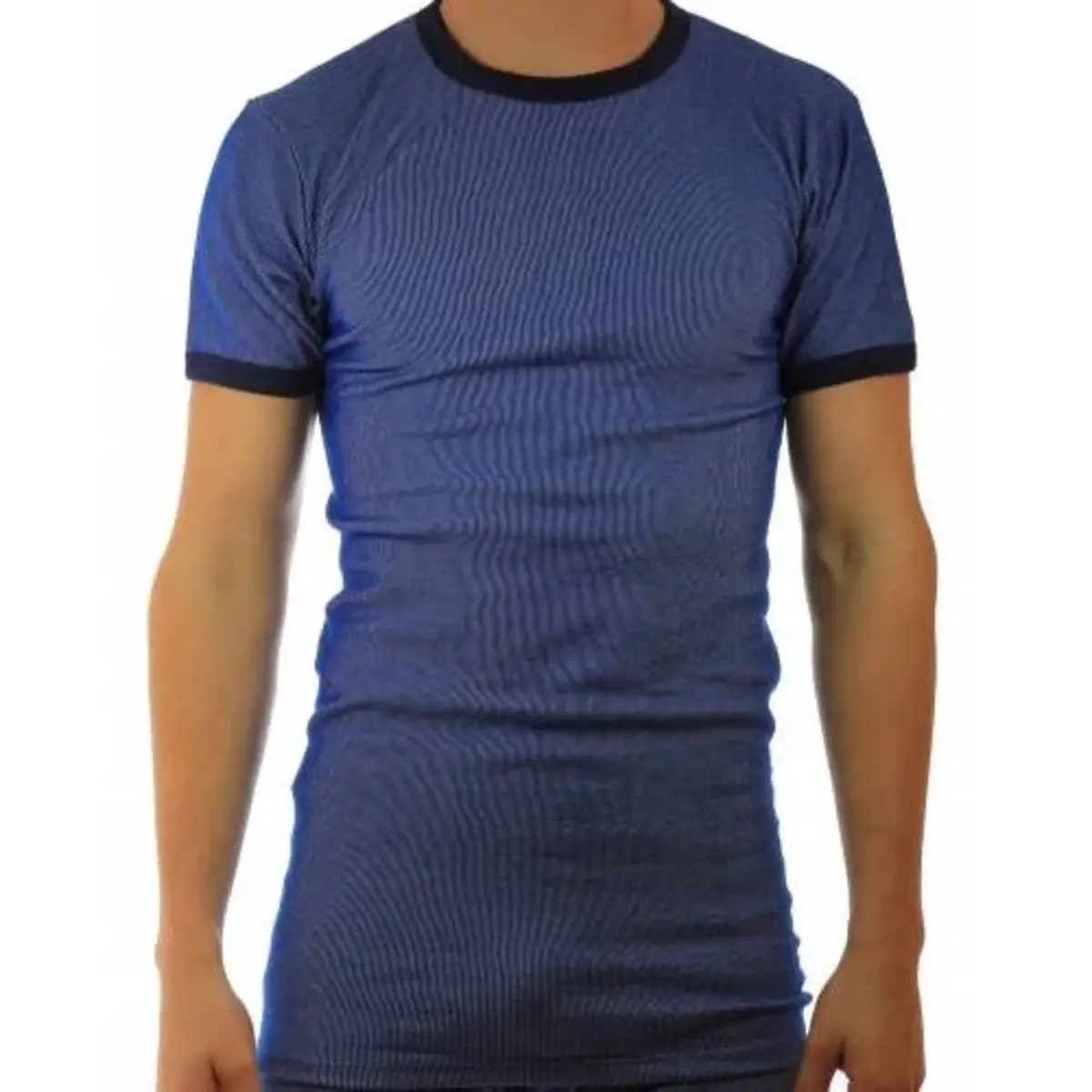 Beeren hemd korte mouw, blauwe streep M2000 - Duurzaam heren ondershirt - T-shirt Beeren hemd korte mouw, blauwe streep M2000 - Duurzaam heren ondershirt - T-shirt