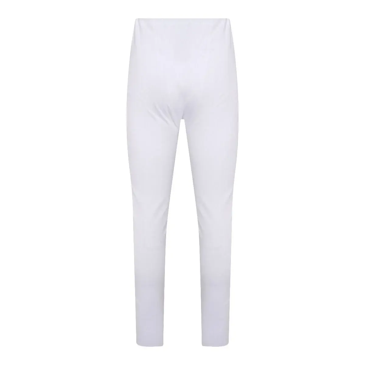 Beeren heren pantalon wit met gulp M3400 - Lange heren onderbroek katoen - Met sluiting