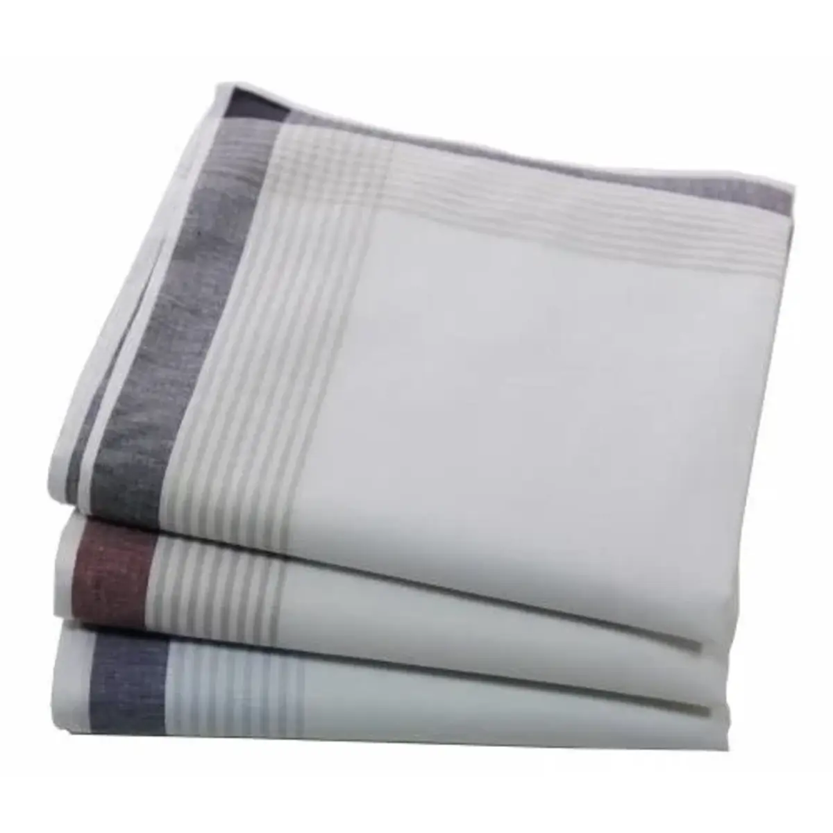 Tiseco 12 stuks - Heren zakdoeken Jack  - Katoenen stoffen zakdoek mannen