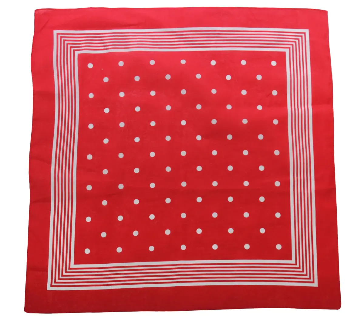 Tiseco Boeren zakdoek rood stippel 55 x 55 cm - Katoen - Boerenzakdoek