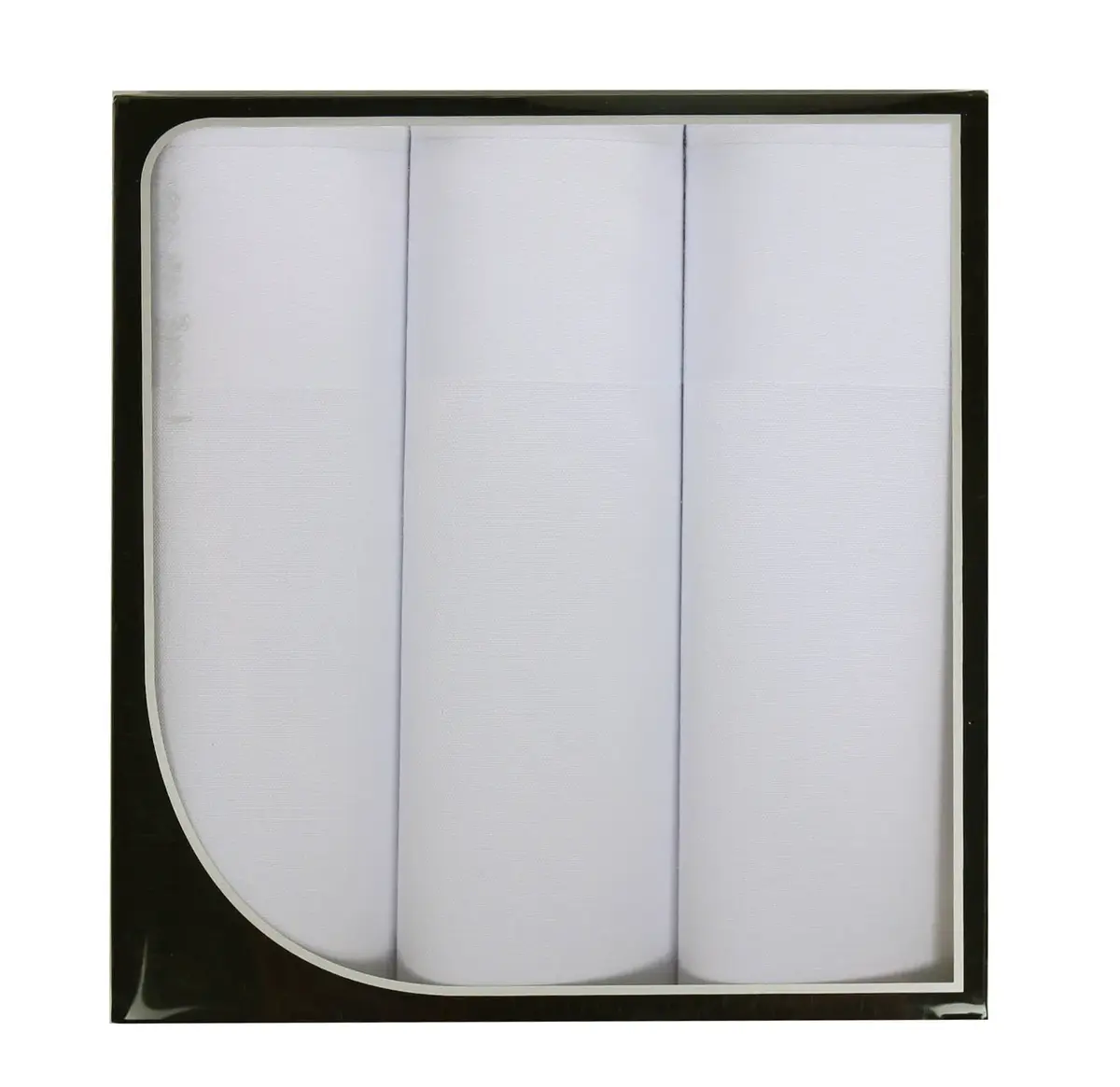 Swan 3 stuks - Heren zakdoeken White - Cadeau verpakking