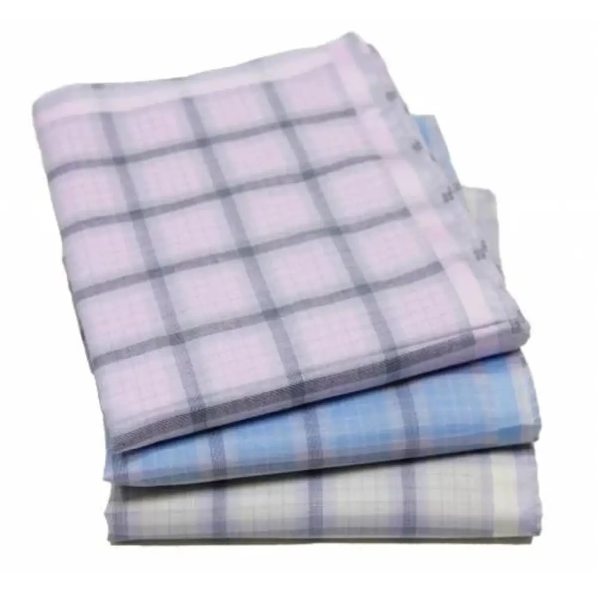 Swan 12 Stuks - Dames zakdoeken Check - stoffen katoenen zakdoeken