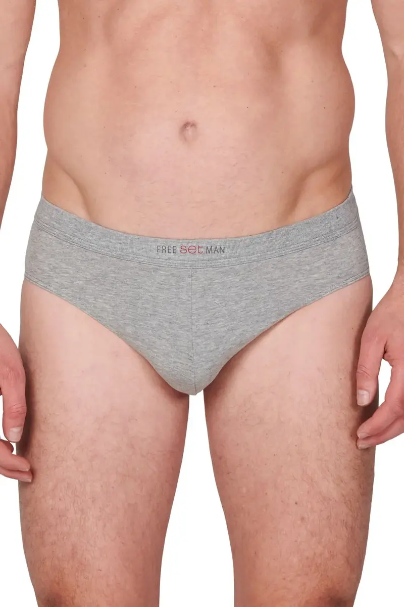 Set 13070 Underwear Freeman heren slip - Katoenen heren onderbroek - Tunnen elastiek - Zachte tailleband